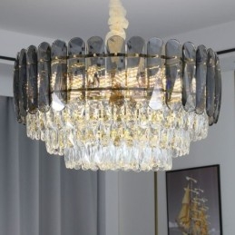 Krystal pendel loftslampe