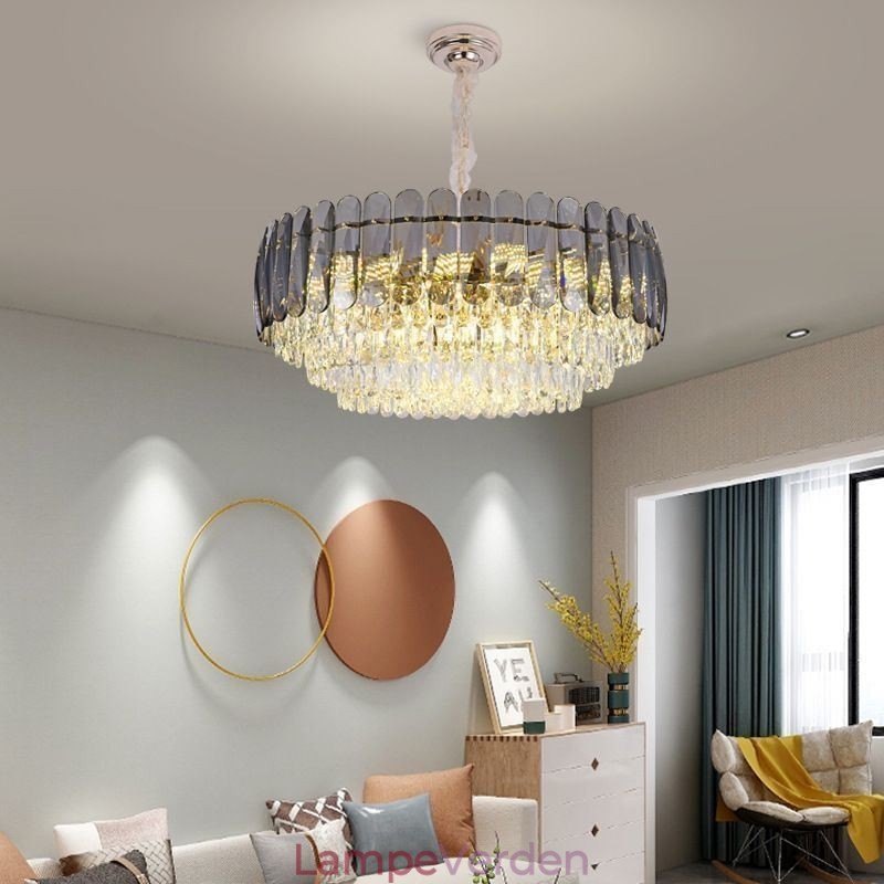 Krystal pendel loftslampe