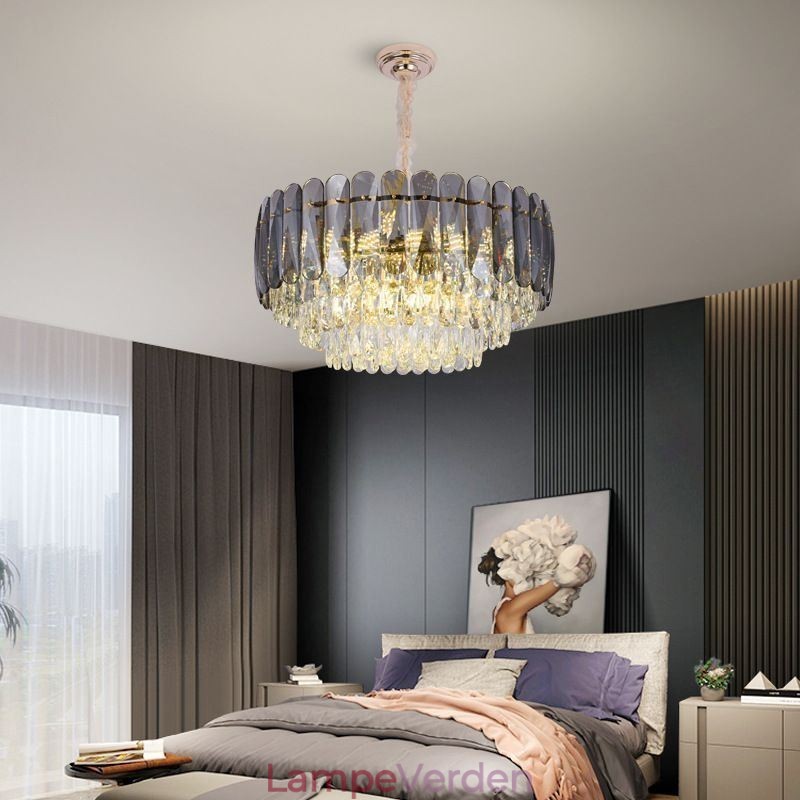 Krystal pendel loftslampe
