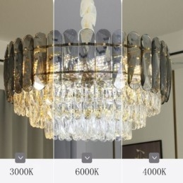 Krystal pendel loftslampe