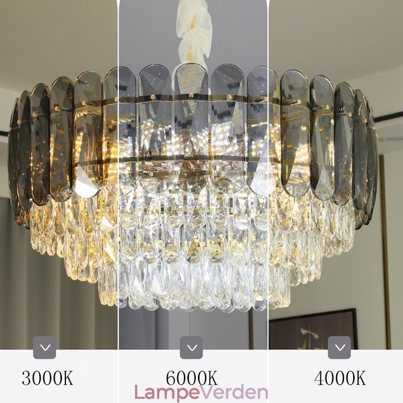 Krystal pendel loftslampe