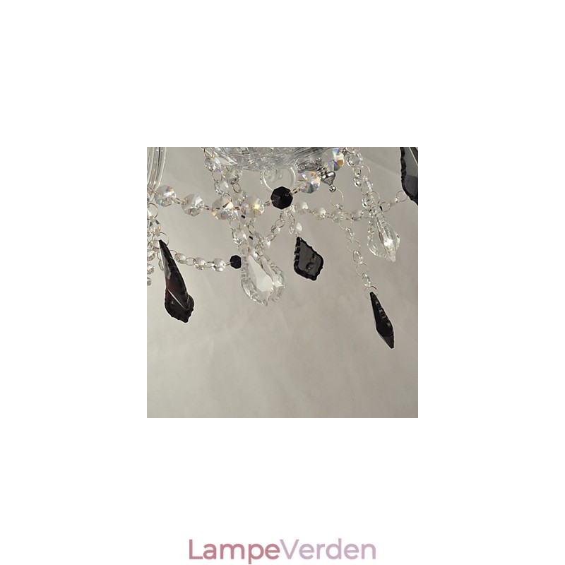 Elegant krystal lysekrone med 12 lys