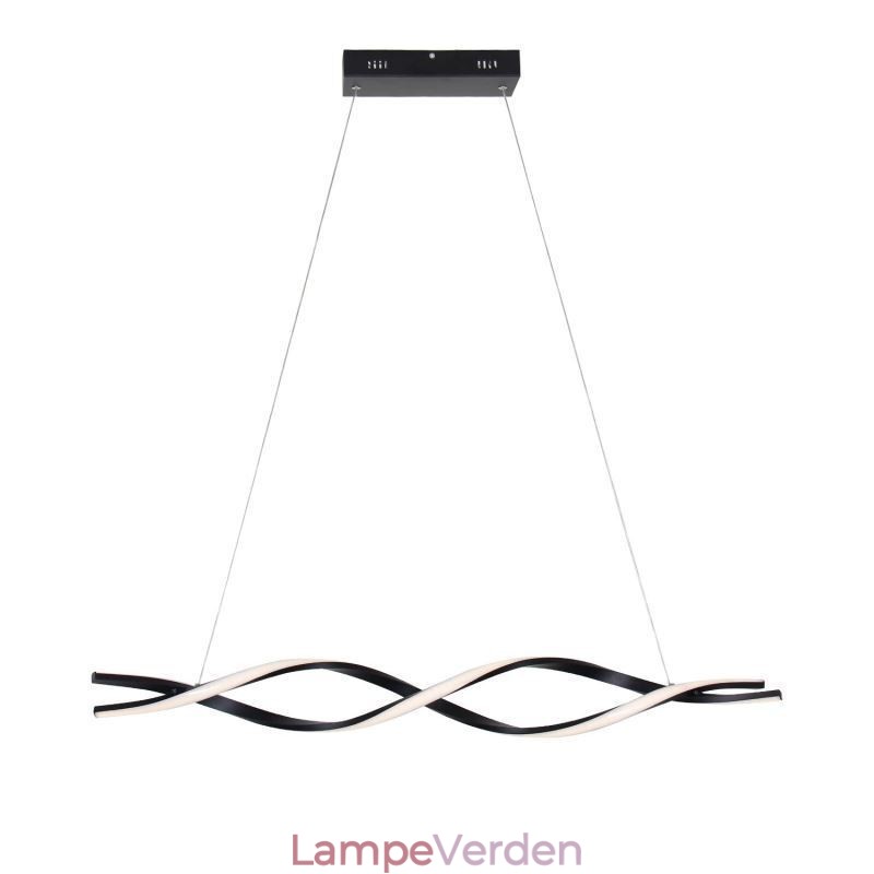 Moderne Pendant Lighting Black Wave Shape hængende lys