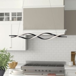 Moderne Pendant Lighting Black Wave Shape hængende lys