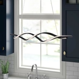 Moderne Pendant Lighting Black Wave Shape hængende lys