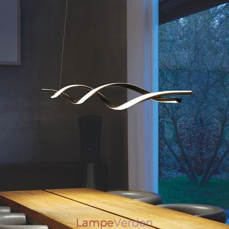 Moderne Pendant Lighting Black Wave Shape hængende lys