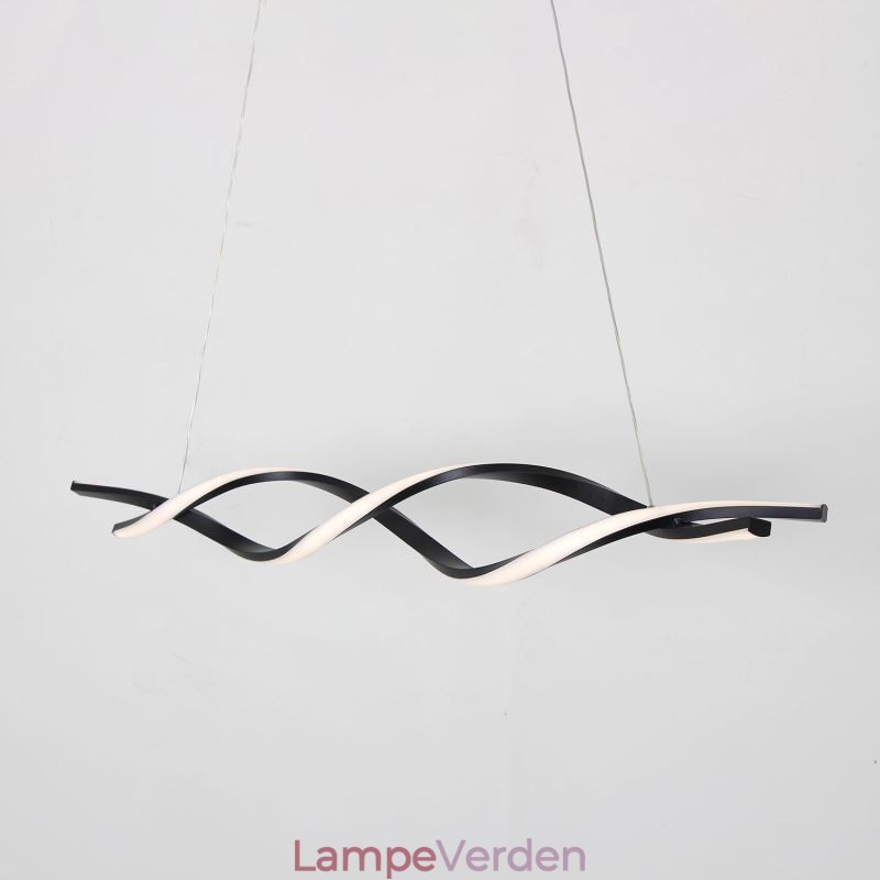 Moderne Pendant Lighting Black Wave Shape hængende lys