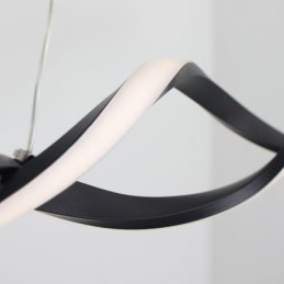 Moderne Pendant Lighting Black Wave Shape hængende lys