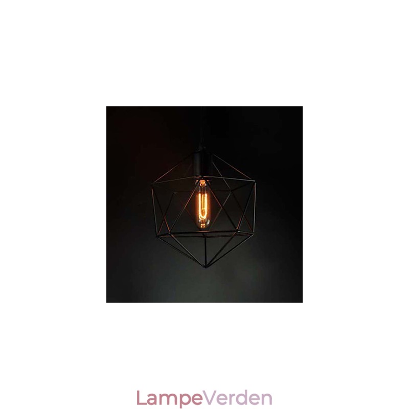 Europe Style vintage lysekrone til i diamantform sort