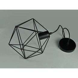 Europe Style vintage lysekrone til i diamantform sort