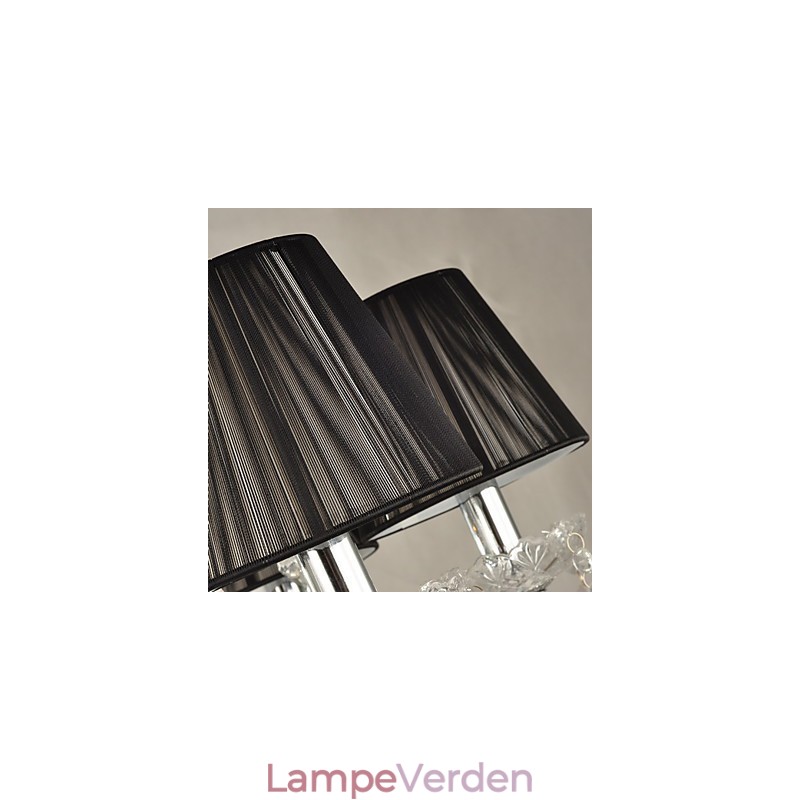 Elegant krystal lysekrone med 12 lys