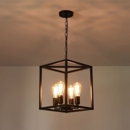 Moderne simpelt hængelys jernbur hængende lampe