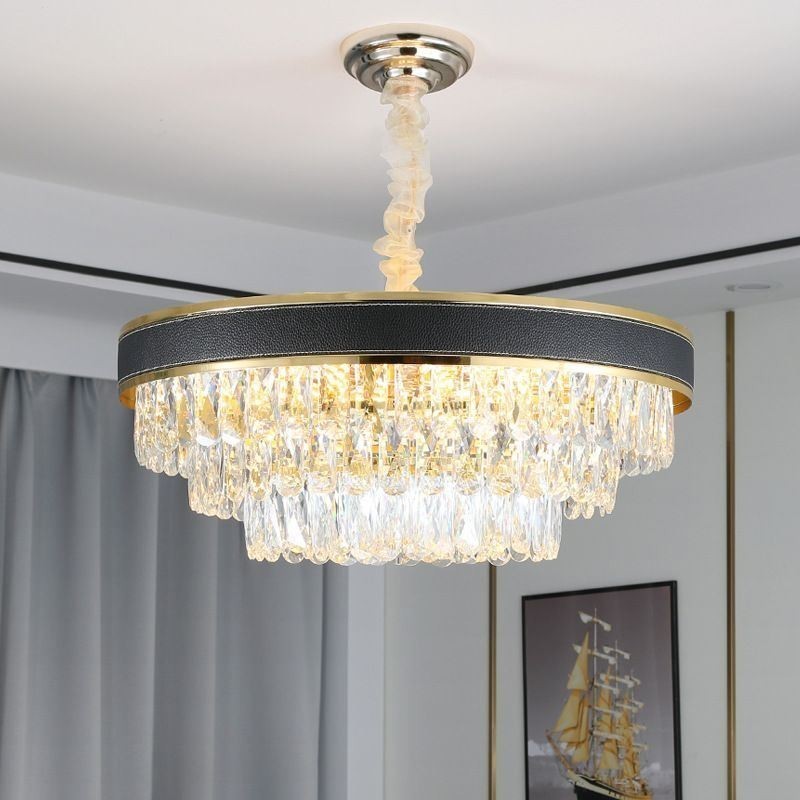 Moderne Pendel Krystal Loftslampe 9 12 16 Lys