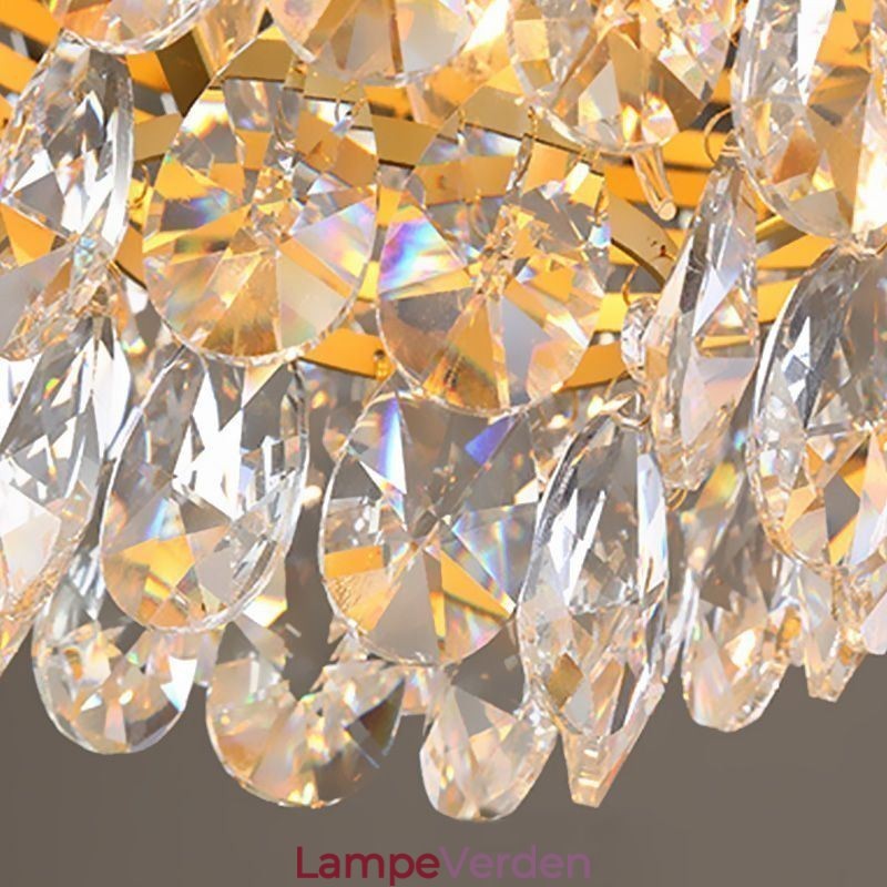 Krystal pendel konisk hængende lysarmatur lys