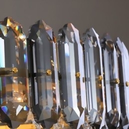 Krystal pendel konisk hængende lysarmatur lys