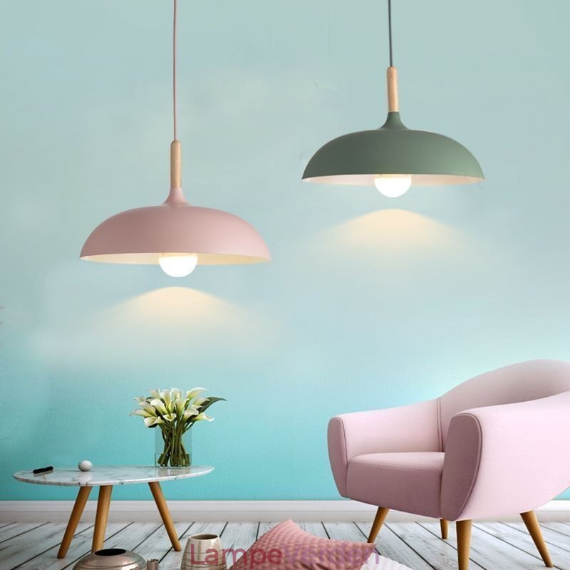 Moderne Pendel Light Farverig Macaron Pendel Lampe