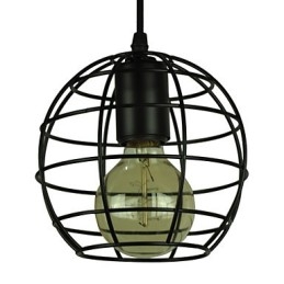 Globe Shape Europe Style Vintage lysekrone til sort pendel