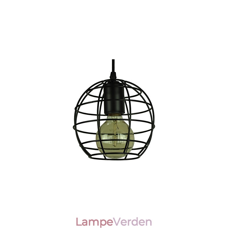 Globe Shape Europe Style Vintage lysekrone til sort pendel