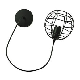 Globe Shape Europe Style Vintage lysekrone til sort pendel