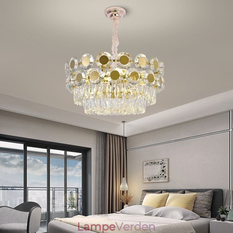Moderne krystal pendant lys loftsbelysningsarmatur