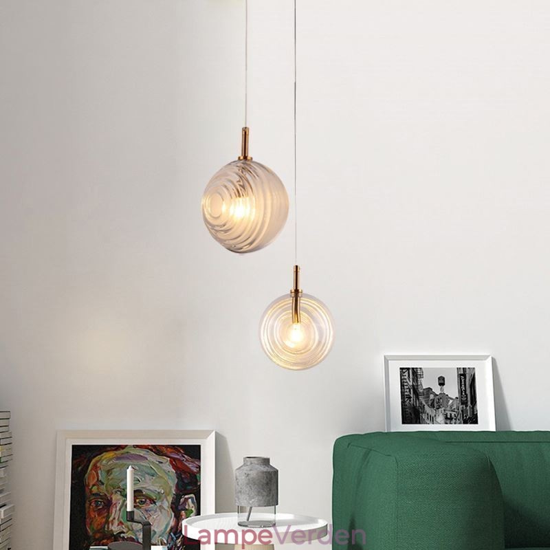 Glas Pendel Light Creative Dekorative Glas Globe Loft