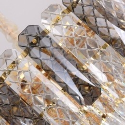 Europæisk Pendel Krystal Rund Loftslampe