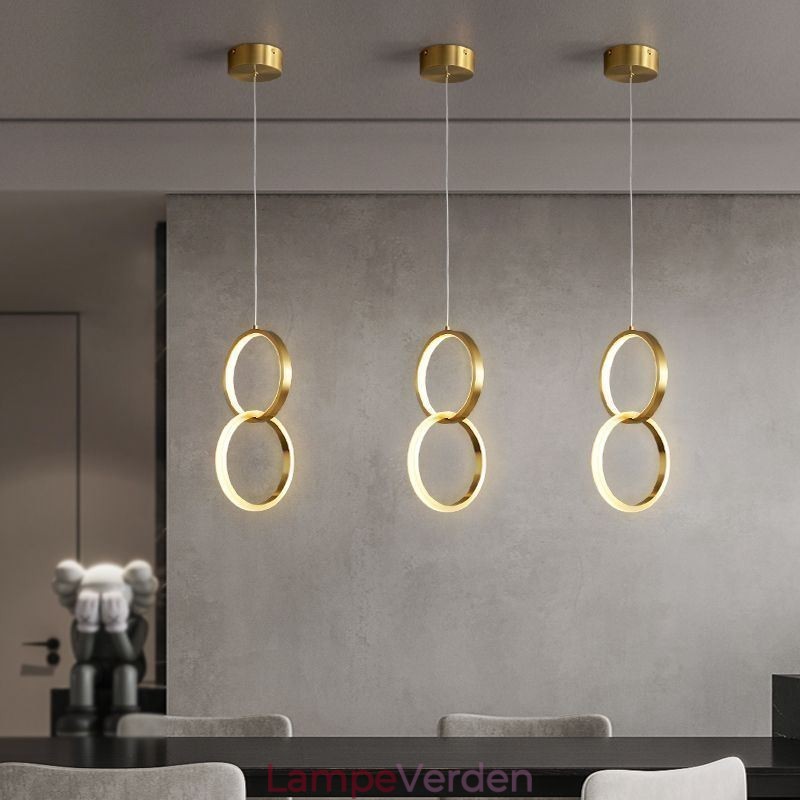 Pendellys Messing Ringe Dekorativ lysarmatur
