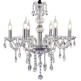 Moderne moderne galvaniseret metal lysekrone