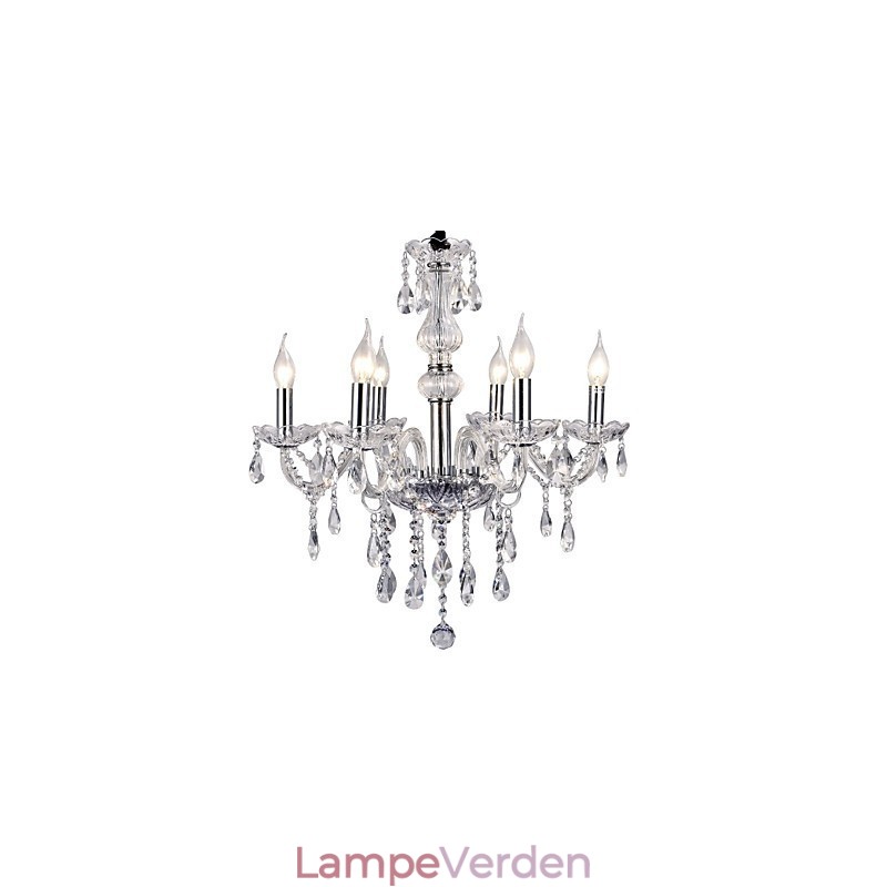 Moderne moderne galvaniseret metal lysekrone