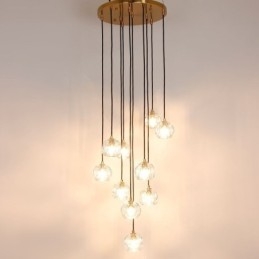 Mordern Crystal Soccer Ball Shape Loftslys hængende lys