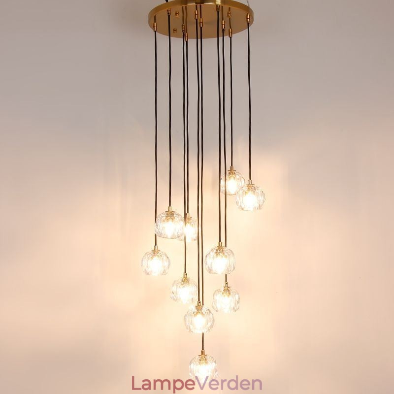 Mordern Crystal Soccer Ball Shape Loftslys hængende lys