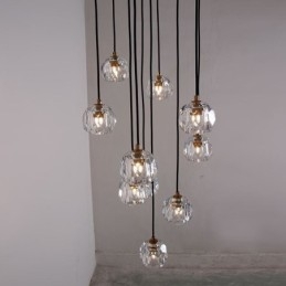 Mordern Crystal Soccer Ball Shape Loftslys hængende lys