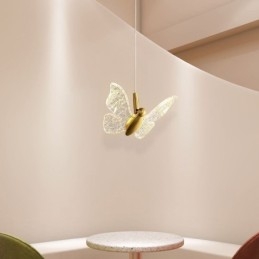 Pendel akryl sommerfugl loftslampe