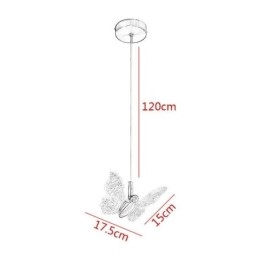 Pendel akryl sommerfugl loftslampe