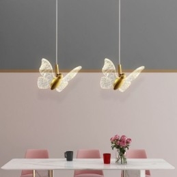 Pendel akryl sommerfugl loftslampe