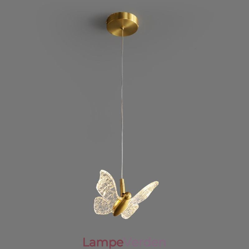 Pendel akryl sommerfugl loftslampe