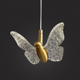 Pendel akryl sommerfugl loftslampe