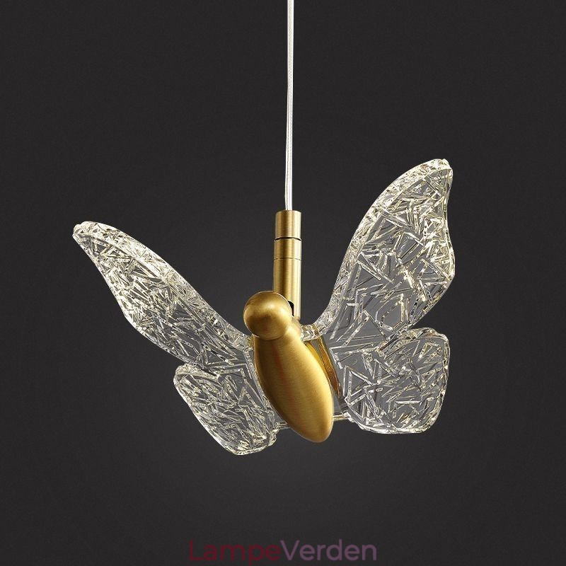 Pendel akryl sommerfugl loftslampe