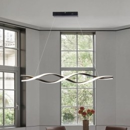 Moderne Pendant Lighting Black Wave Shape hængende lys