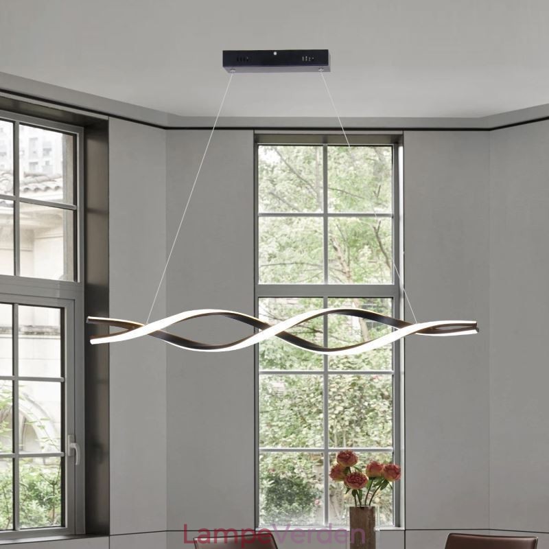 Moderne Pendant Lighting Black Wave Shape hængende lys