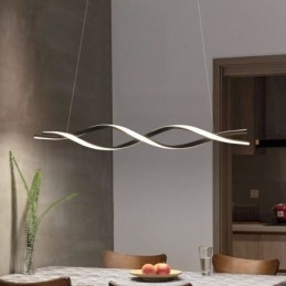 Moderne Pendant Lighting Black Wave Shape hængende lys