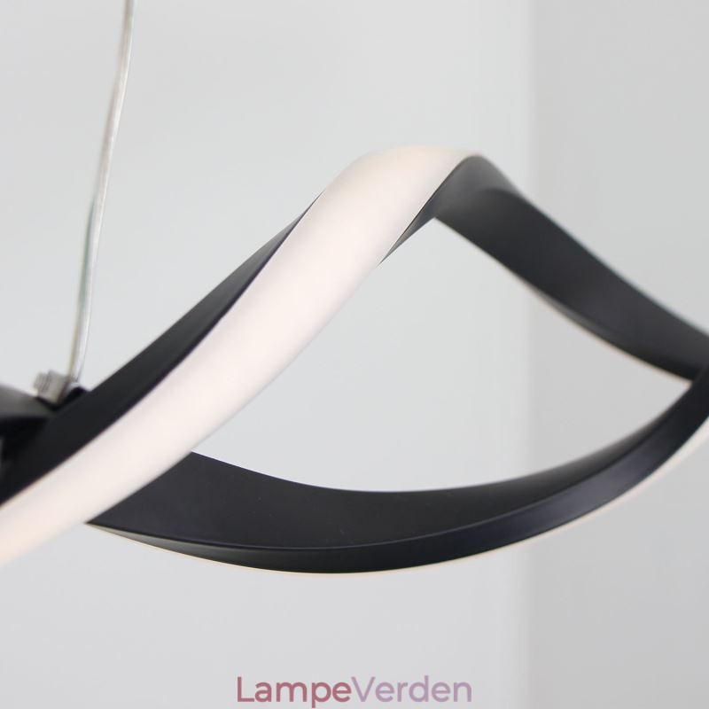 Moderne Pendant Lighting Black Wave Shape hængende lys
