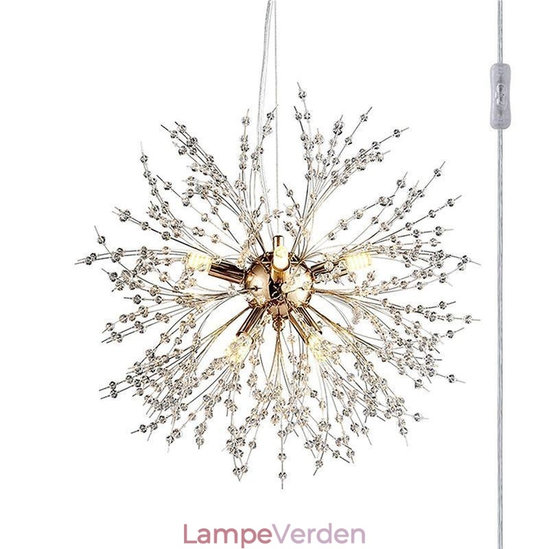 Fyrværkeri Lysekrone 8 Lys Mælkebøtte Pendel Light