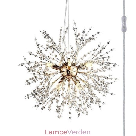 Fyrværkeri Lysekrone 8 Lys Mælkebøtte Pendel Light