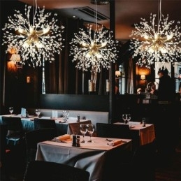 Fyrværkeri Lysekrone 8 Lys Mælkebøtte Pendel Light