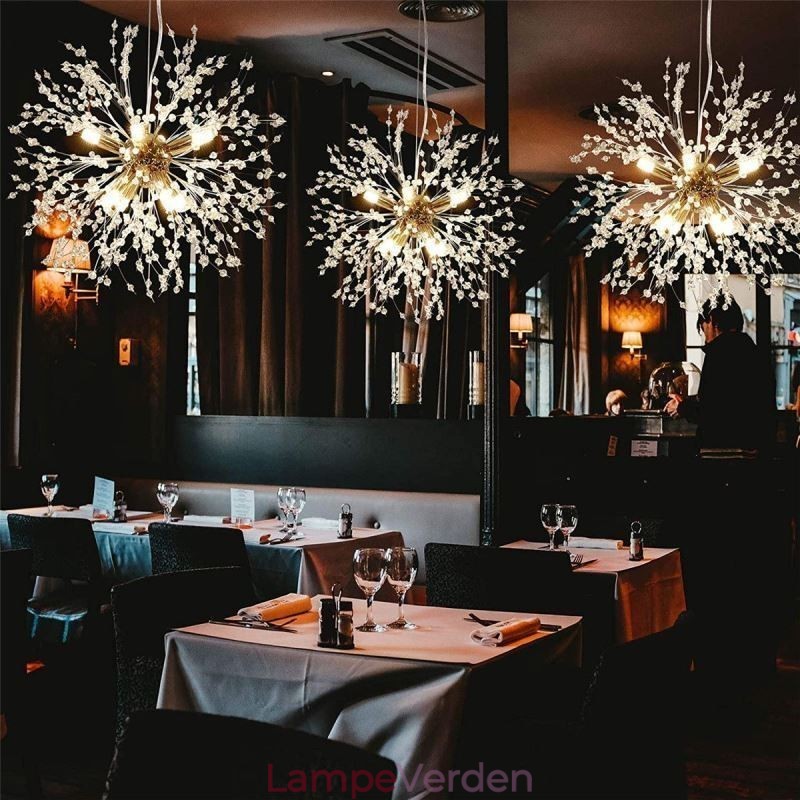 Fyrværkeri Lysekrone 8 Lys Mælkebøtte Pendel Light