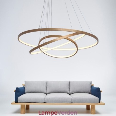 Pendel Moderne Lysekrone Belysning 3 Ringe Loftslys Pendel Moderne Lysekrone Belysning 3 Ringe Loftslys