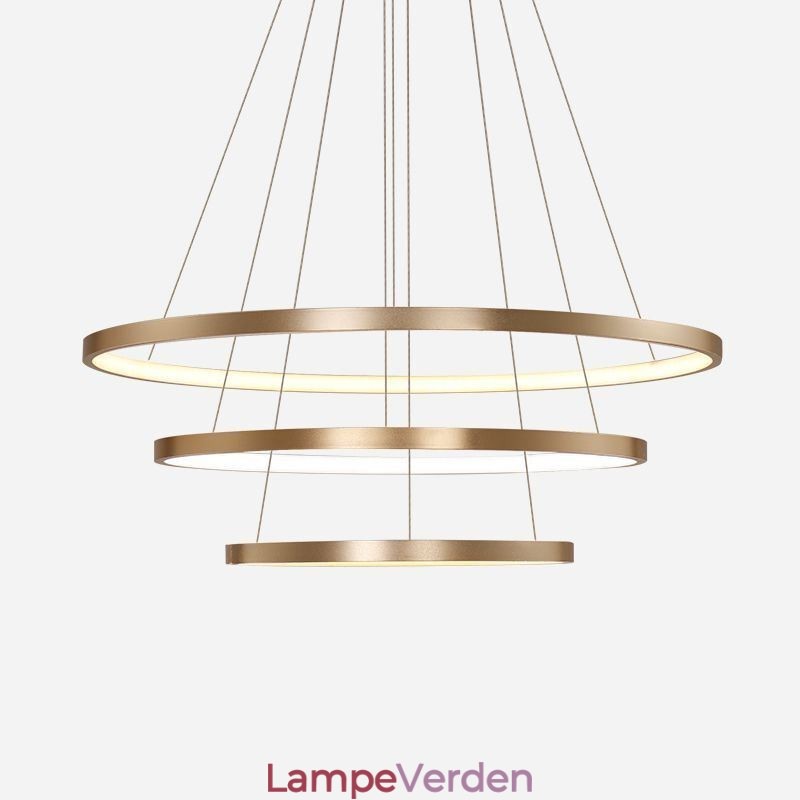 Pendel Moderne Lysekrone Belysning 3 Ringe Loftslys
