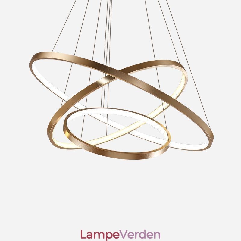 Pendel Moderne Lysekrone Belysning 3 Ringe Loftslys