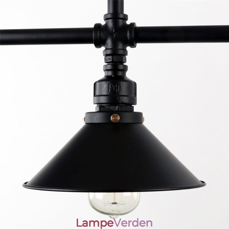 3 lys retro industriel vintage vandrør vedhæng lys lysekrone land rustik stil